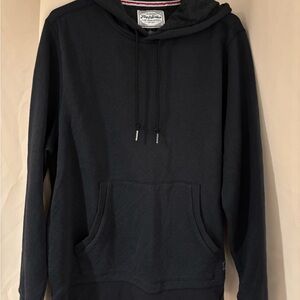 Black Relaxed Fit Sweatshirt Hoodie